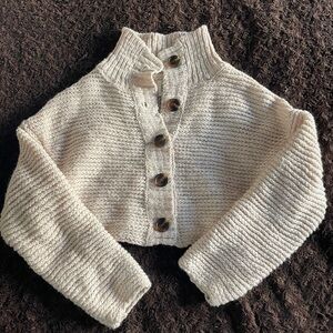 BDG cropped collar cardigan